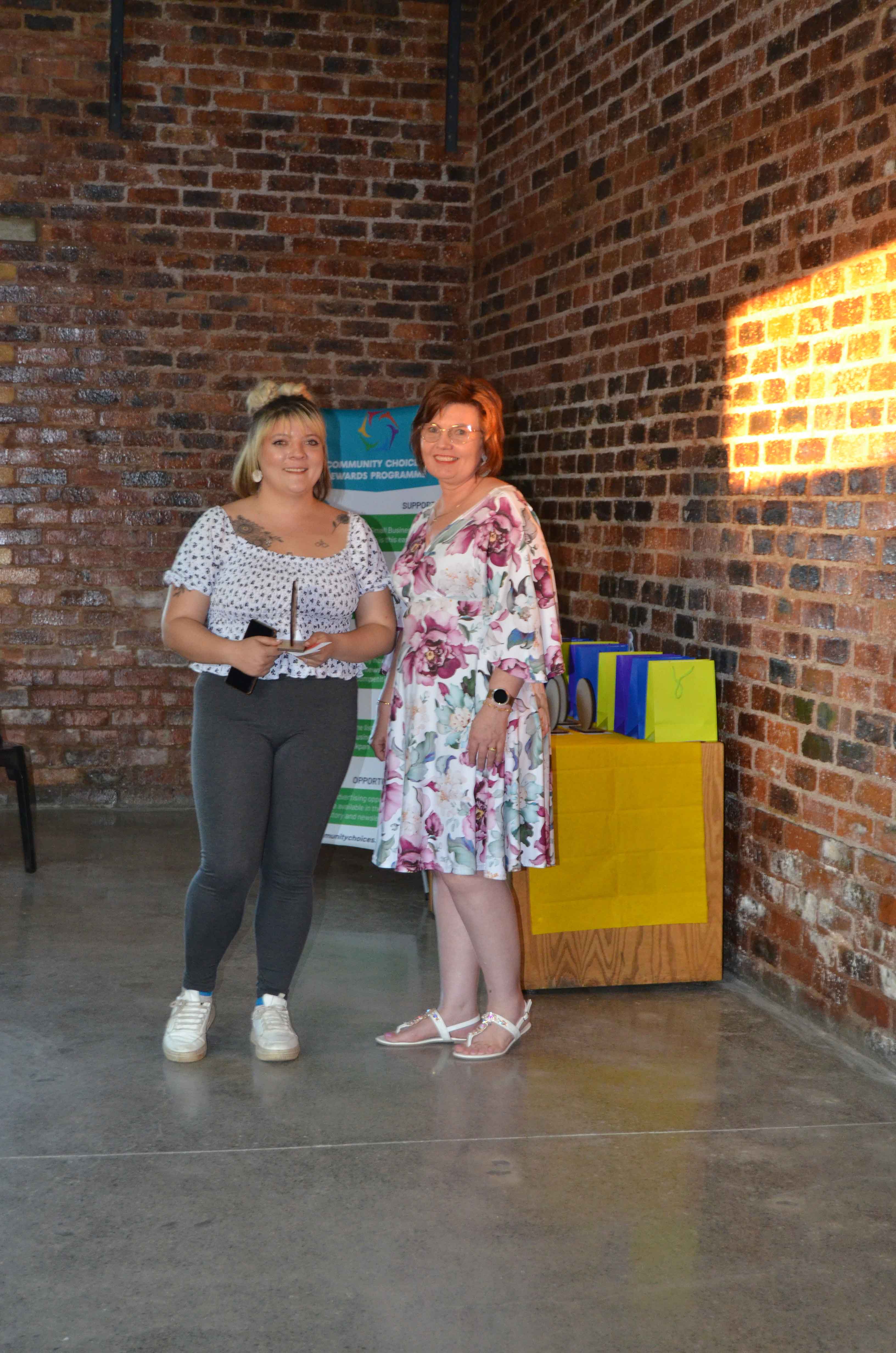 Nicole Grobler from Brakpan Garden & Pet Centre with Mientjie Kleinhans