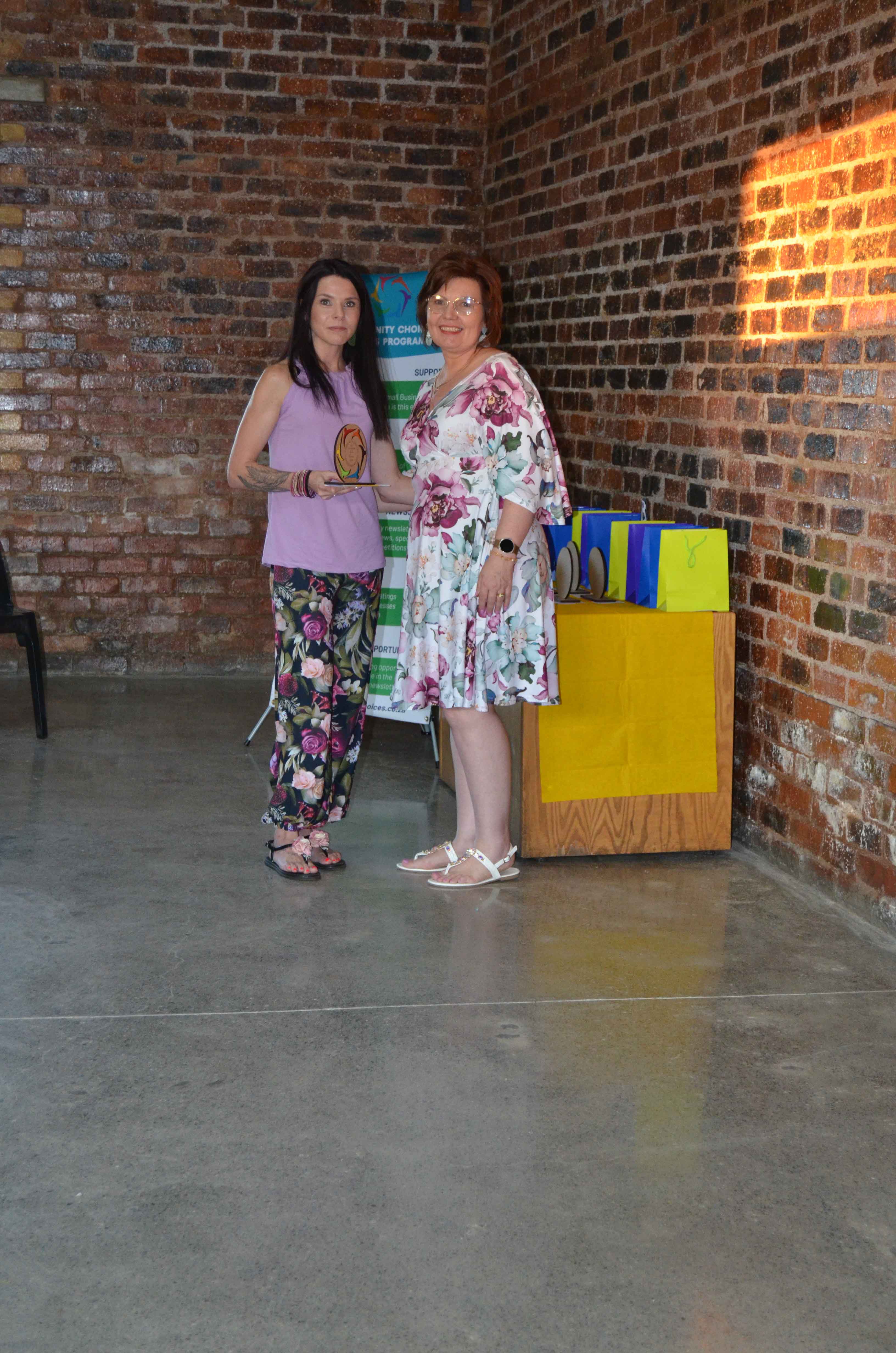 Naula Smith from Oosrand Loka with Mientjie Kleinhans